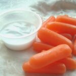 Crispy Carrots with low fat dip