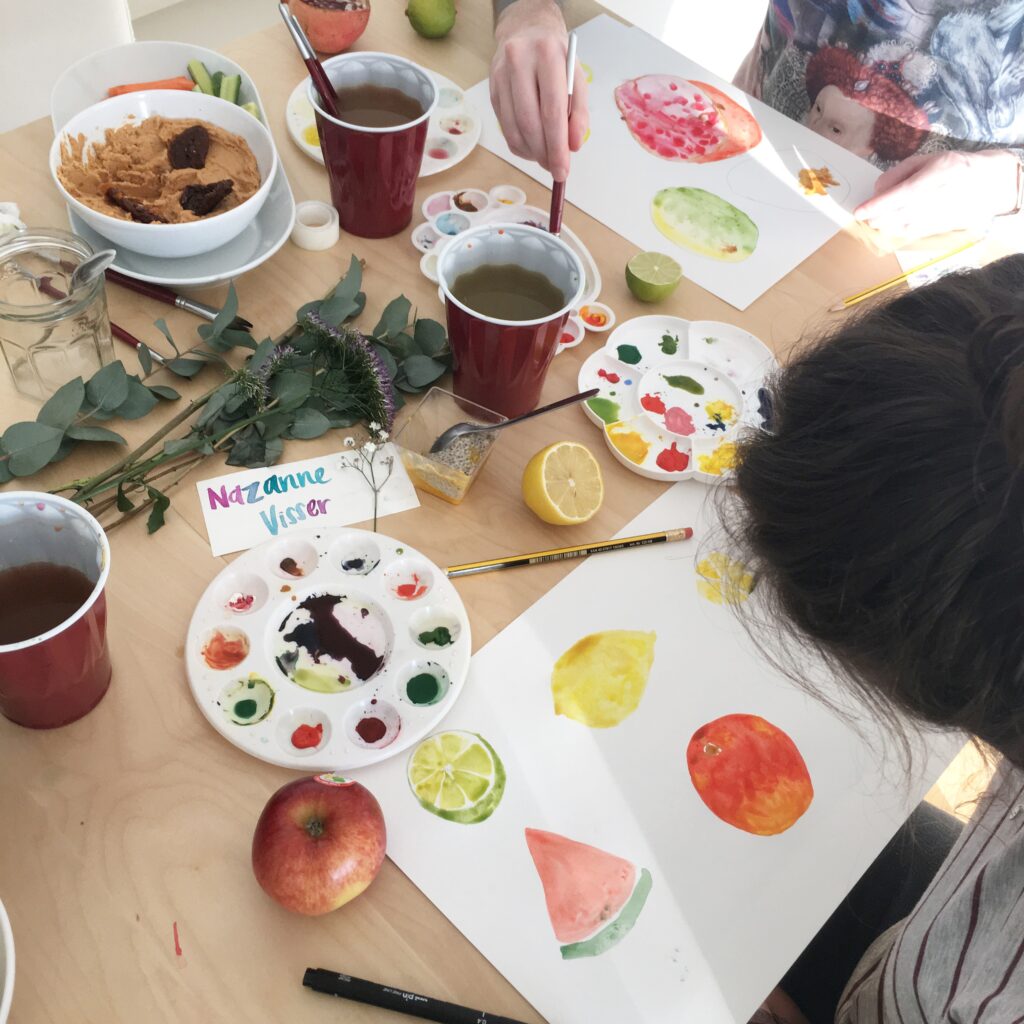 child art paint workshop